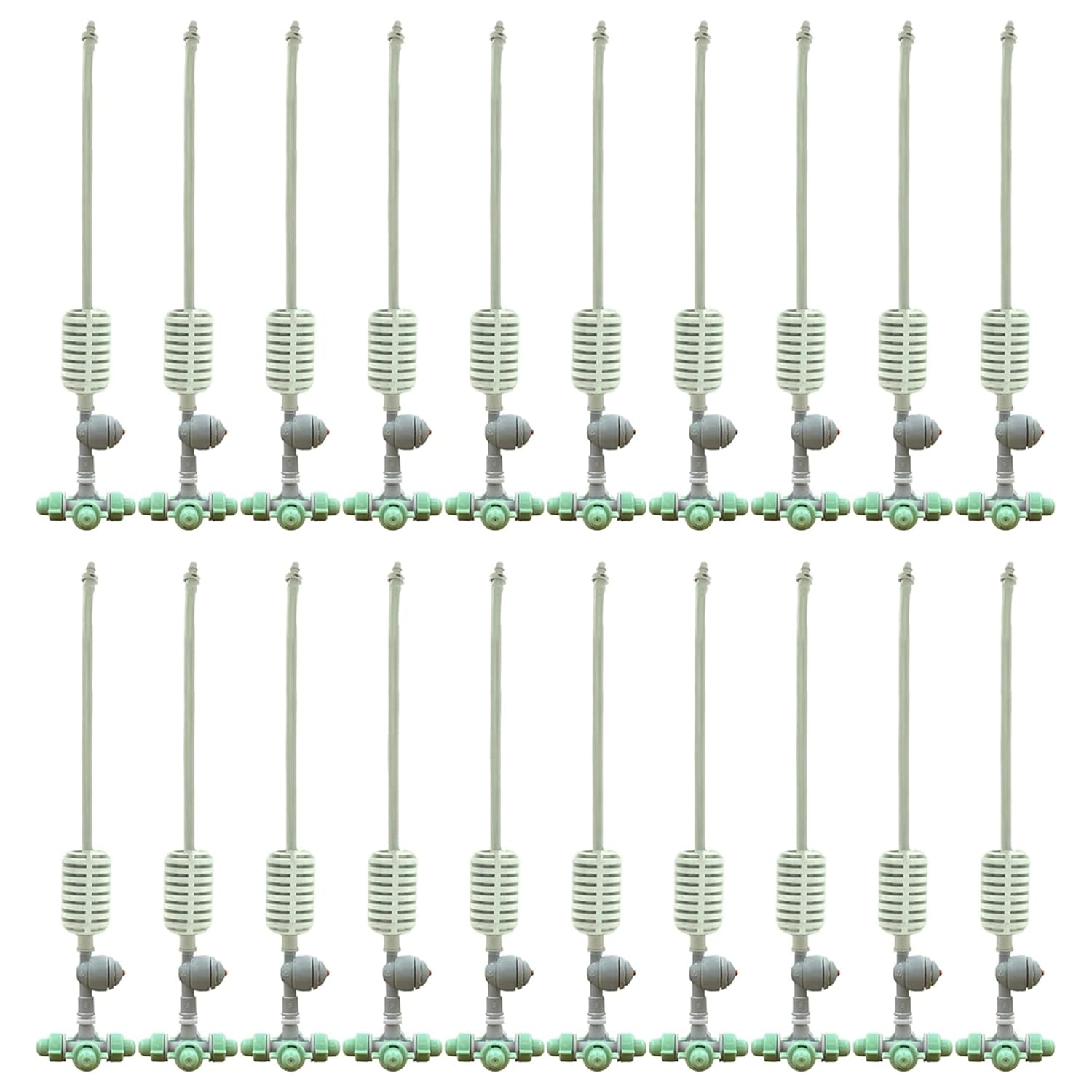 Irrigation Fogger System 4 Way Fogger Assembly Unit with Check Valve for Garden