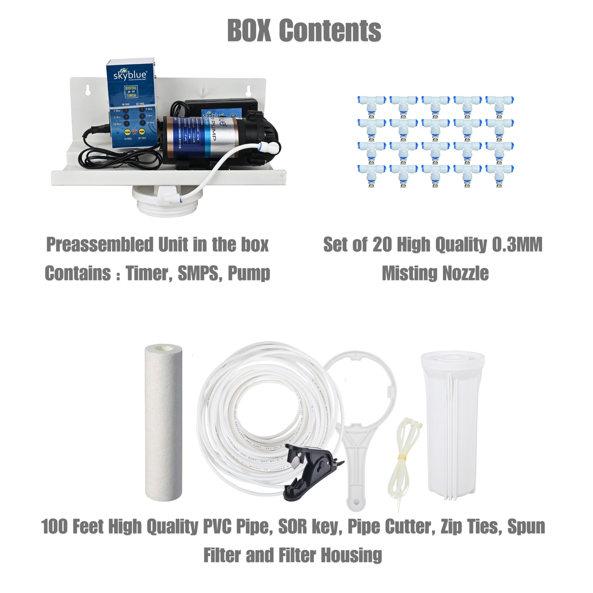 Fogger kit with 20 foggers, timer and Filter