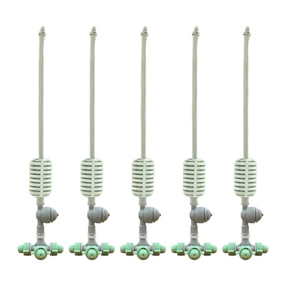 Irrigation Fogger System 4 Way Fogger Assembly Unit with Check Valve for Garden