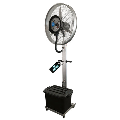skyblue 26" MIST FAN Cooler Water Mist Fan Commercial/Domestic Big Spray Mist Fan 6.5 ft