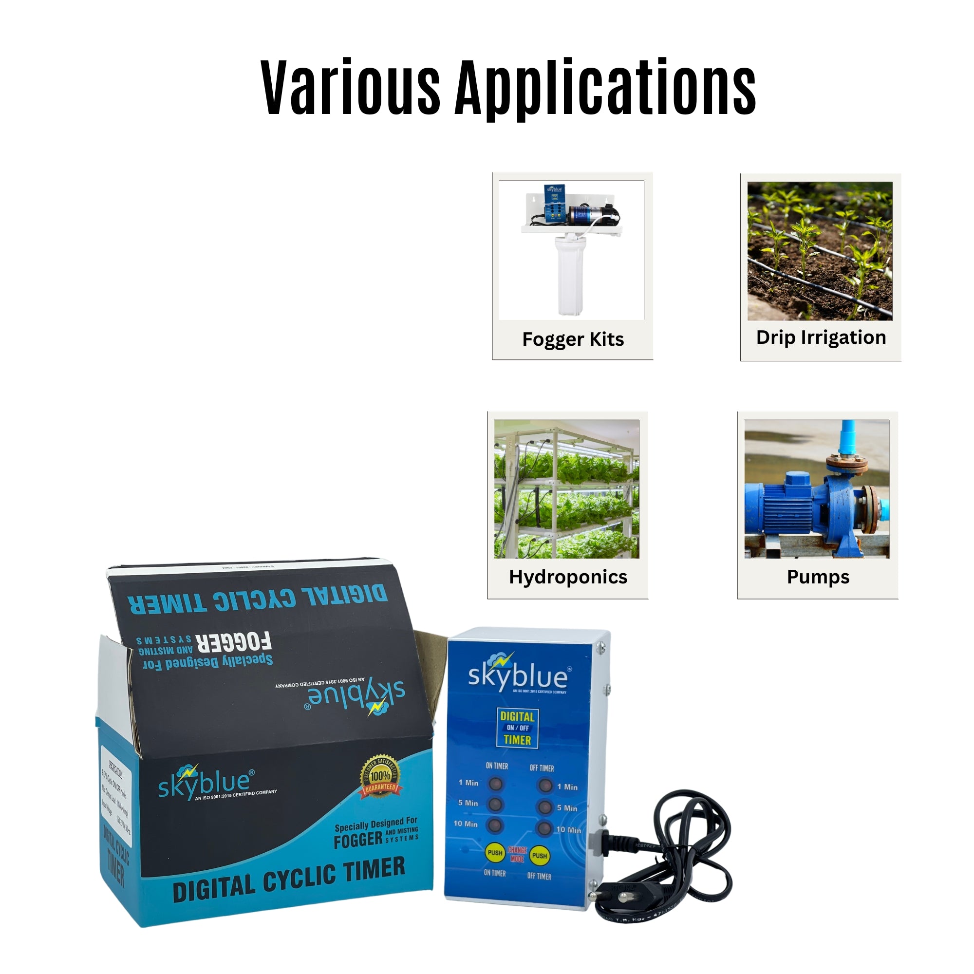 Digital Cyclic Timer for Fogger, Cooling Systems | Max Load 4 Amp 230VAC