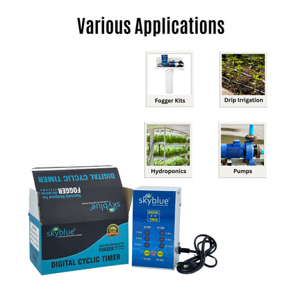 Digital Cyclic Timer for Fogger, Cooling Systems | Max Load 4 Amp 230VAC