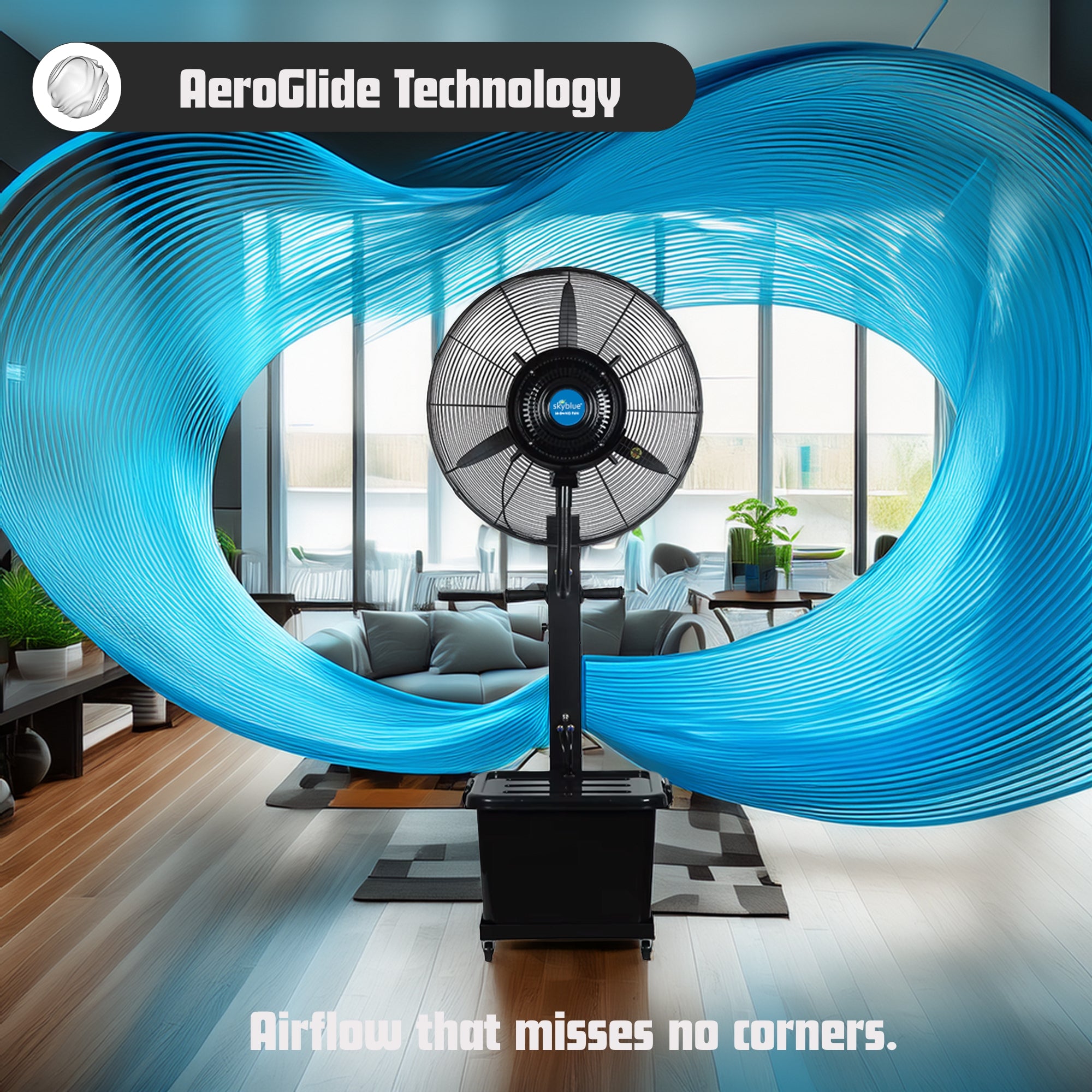 skyblue Super Silent 26 inches Mist Fan | 100% Copper Motor