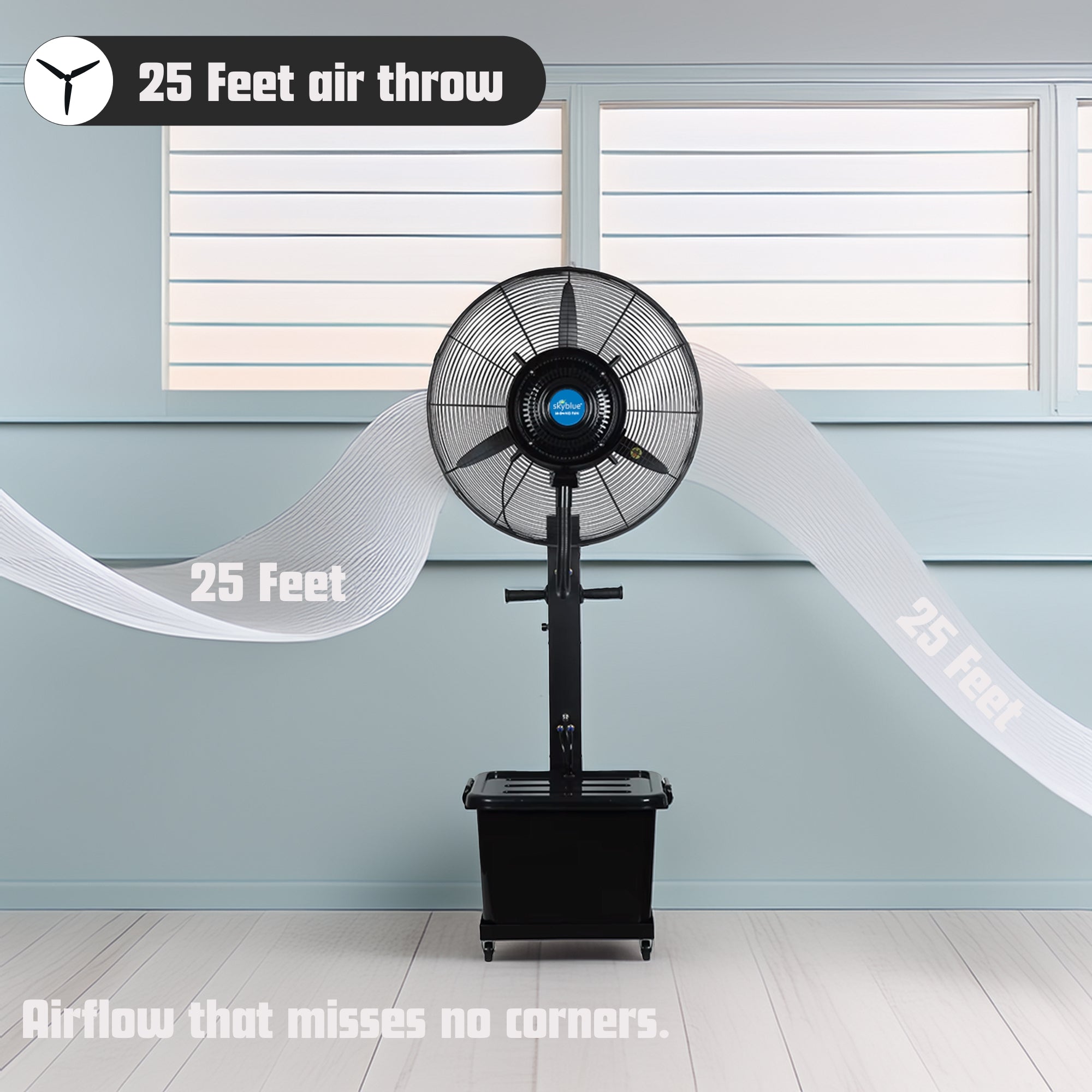 skyblue Super Silent 26 inches Mist Fan | 100% Copper Motor