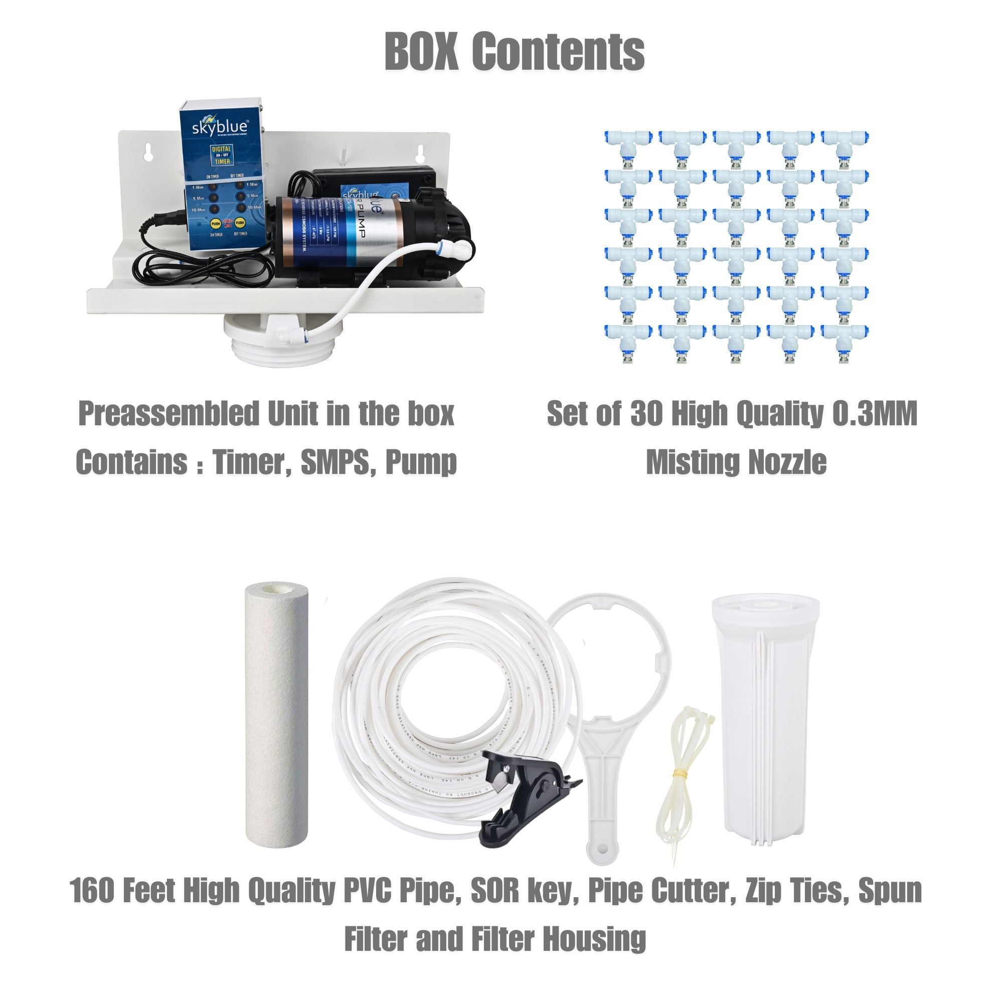 Fogger kit with 30 foggers, timer and Filter